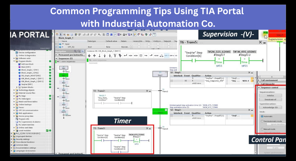 TIA Portal’s features simplify development, data structuring, maintenance, and scalability of industrial processes.