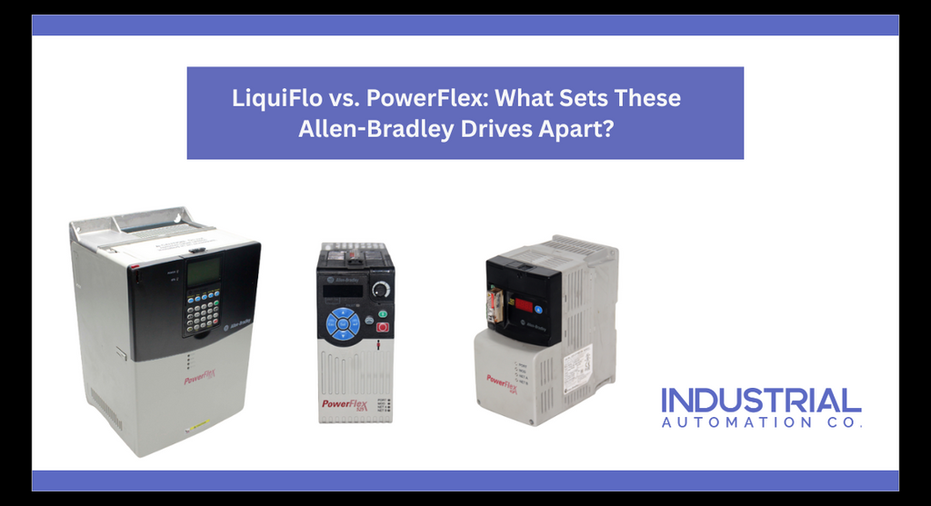 Industrial Automation Co. stocks&nbsp;thousands of Allen-Bradley drives—including hard-to-find LiquiFlo models and modern PowerFlex replacements.