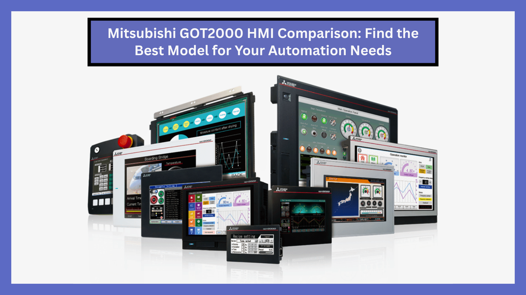 The Mitsubishi GOT2000 series offers unmatched flexibility and performance for industrial Human-Machine Interface (HMI) applications.