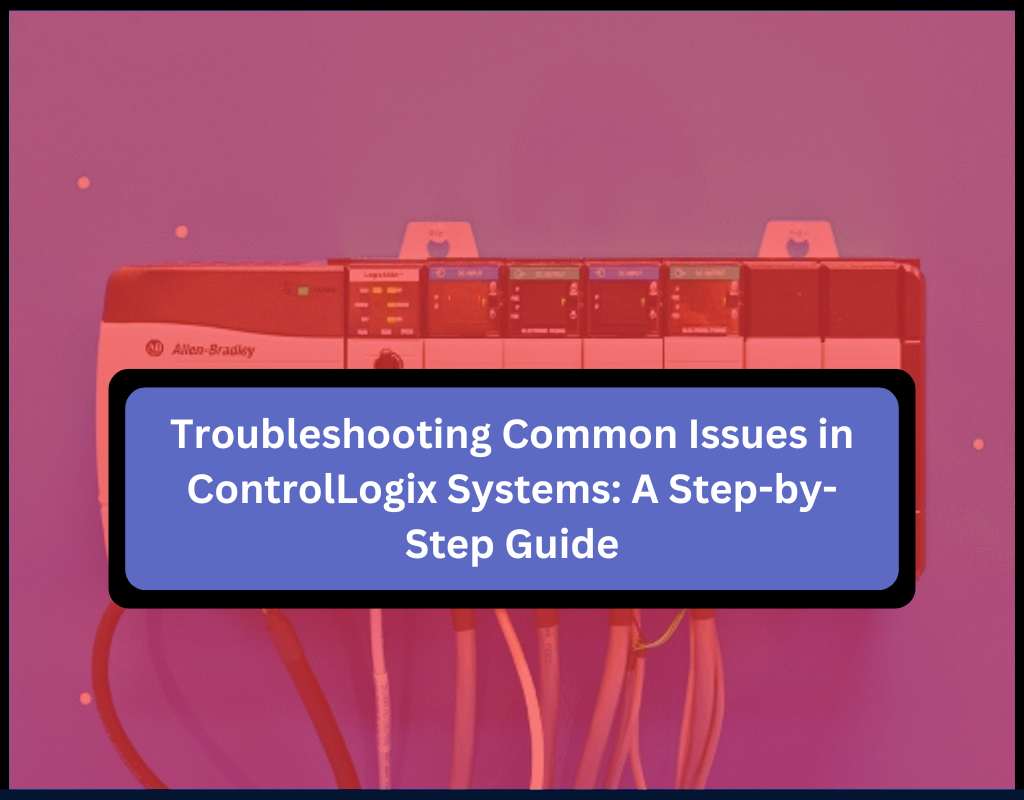 ControlLogix systems, part of the Logix5000 platform by Rockwell Automation, are known for their reliability and scalability in industrial automation applications. However, like any complex system, issues can occasionally arise. Whether it’s a communication fault, a power issue, or a malfunctioning module, knowing how to troubleshoot these problems is essential for minimizing downtime and ensuring smooth operations. This blog will guide you through troubleshooting common issues in ControlLogix systems, offering practical tips and real-world examples to help you quickly identify and resolve problems. By following these steps, you'll improve system reliability and maintain uptime, ensuring your operations continue without unnecessary interruptions. Why Troubleshooting ControlLogix Systems Is Important In industrial environments, unplanned downtime can result in significant financial losses and operational delays. Effective troubleshooting minimizes downtime by allowing you to quickly identify the source of the problem and implement solutions. Moreover, it helps maintain system health, ensuring long-term reliability and optimal performance. Common ControlLogix System Issues Several issues can affect the performance of ControlLogix systems. Some of the most common include: Communication Faults: Loss of communication between the controller and I/O devices, network devices, or SCADA systems. Module Failures: A module within the ControlLogix chassis may fail, causing system disruptions. Power Supply Problems: Issues with the power supply can prevent the controller and modules from functioning correctly. Controller Faults: Software or hardware faults within the controller itself, such as memory overflow or corrupted firmware. I/O Problems: Disconnected or malfunctioning I/O devices that prevent data from being transmitted correctly. Step-by-Step Troubleshooting Guide Let’s walk through the troubleshooting process for common ControlLogix issues. Follow these steps to efficiently diagnose and resolve problems in your system. 1. Check Status Indicators on the Controller and Modules ControlLogix controllers and modules have LED status indicators that provide important diagnostic information about the system. The first step in troubleshooting is to examine these indicators to identify any errors. RUN LED: Should be solid green when the controller is running correctly. OK LED: Indicates the health of the controller or module. A solid green light means the module is functioning normally, while a flashing or solid red light indicates a fault. I/O LED: Indicates the status of I/O connections. A green light means all I/O devices are functioning, while a red light suggests a communication or device failure. Example: If the OK LED on a ControlLogix controller is flashing red, this could indicate a major fault. Checking the controller logs in Studio 5000 will help pinpoint the issue, such as a memory overflow or a communication problem with one of the connected I/O modules. 2. Use Studio 5000 to Diagnose Faults Studio 5000 provides detailed diagnostic tools to help troubleshoot problems in your ControlLogix system. Use the software to: Go Online: Connect to the controller to view its current status in real-time. Fault Logs: Check the controller’s fault logs to identify the cause of any system errors. Tag Monitoring: Monitor I/O tags and device statuses to ensure they are receiving correct data and operating as expected. Best Practice: Regularly monitor system performance using Studio 5000’s diagnostic features to catch minor issues before they become critical problems. Example: In a bottling plant, the system stops responding due to a communication fault between the controller and a remote I/O module. By connecting to the controller using Studio 5000, the engineer can view the fault log and identify the specific module causing the issue, allowing for a quick resolution. 3. Check Communication Networks Communication issues are a common source of trouble in ControlLogix systems, especially in large-scale operations with multiple controllers and I/O devices connected via EtherNet/IP, ControlNet, or DeviceNet. If your system experiences communication faults, follow these steps: Network Cabling: Inspect all network cables for loose connections, damage, or interference. Ensure the cables are securely connected to the controller and devices. Network Traffic: Use network diagnostic tools to monitor traffic. High levels of traffic or packet loss can cause communication delays or failures. IP Address Conflicts: Ensure there are no IP address conflicts on your EtherNet/IP network. Conflicting IP addresses can cause communication disruptions between devices. Example: In a manufacturing plant, EtherNet/IP communication between the ControlLogix controller and a remote HMI intermittently drops. After checking network cables and using diagnostic tools, the engineer identifies excessive traffic on the network due to an incorrectly configured device, which is promptly fixed by adjusting its settings. 4. Inspect I/O Modules and Devices Malfunctioning I/O modules or disconnected devices can cause data to be transmitted incorrectly or not at all. Follow these steps to troubleshoot I/O issues: Module Connections: Ensure that all I/O modules are securely seated in the chassis and that all field device connections are tight. I/O Diagnostics in Studio 5000: Use Studio 5000 to monitor the status of I/O modules and devices. Look for any I/O faults or disconnections. Update Rates: Check if I/O modules have been set to the correct update rates. Update rates that are too fast or too slow can affect performance. Example: In a food processing plant, one of the temperature sensors stops sending data to the ControlLogix system. By checking the I/O module in Studio 5000, the engineer discovers that the sensor’s connection is loose. After reseating the sensor cable, the system resumes normal operation. 5. Check the Power Supply If the ControlLogix controller or modules are not receiving sufficient power, they may fail to operate correctly. Power supply issues can be caused by overloaded power supplies, faulty wiring, or failing power modules. Verify Power Supply Capacity: Ensure that the power supply is rated to handle the total load of all modules in the chassis. Inspect Wiring: Check for loose or disconnected power supply wiring that could affect the delivery of power to the controller or modules. Replace Faulty Power Modules: If the power supply module is showing a red fault LED, it may need to be replaced. Example: In an oil refinery, the ControlLogix system intermittently powers off, disrupting critical processes. After checking the power supply, the technician discovers that the load exceeds the power supply’s capacity. By upgrading to a higher-capacity power supply, the issue is resolved, and the system remains stable. 6. Update Firmware and Software Outdated firmware or software can introduce bugs or compatibility issues in your ControlLogix system. Ensuring that your system is running the latest firmware and software helps prevent such problems. Firmware Updates: Use the ControlFLASH tool to update the firmware on your controllers and I/O modules to the latest version. Software Updates: Keep Studio 5000 and any other associated software up to date to benefit from bug fixes and performance enhancements. Example: In a chemical plant, the system experiences unexplained slowdowns during high-volume data processing. After updating the controller’s firmware to the latest version using ControlFLASH, the slowdowns disappear, and system performance improves. 7. Perform a Controller Reset if Necessary If none of the previous steps resolve the issue, you may need to perform a controller reset. This should be done as a last resort, as it will clear the program and any unsaved data from the controller. Backup the Program: Before resetting the controller, ensure you have backed up the current program using Studio 5000. Perform a Reset: Follow the instructions in the ControlLogix manual to perform a controller reset. After the reset, download the backed-up program to the controller and restart the system. Example: In a water treatment facility, the ControlLogix controller stops responding to inputs after a power surge. After all other troubleshooting methods fail, the technician performs a factory reset on the controller and reinstalls the program. The system returns to normal operation, with no further issues. Example: Troubleshooting a ControlLogix System in a Food Processing Plant Let’s consider a real-world example of a food processing plant that uses a ControlLogix system to manage its automated packaging lines. One day, the system experiences unexpected downtime, and the production line comes to a halt. Here’s how the issue is resolved: Check Status Indicators: The OK LED on the I/O module is flashing red, indicating a fault. Use Studio 5000 for Diagnostics: The engineer connects to the controller using Studio 5000 and checks the fault log. The log shows that the controller lost communication with one of the remote I/O modules. Inspect Network Connections: After checking the cabling, the engineer finds that one of the network cables was accidentally disconnected during routine maintenance. Reconnecting the cable resolves the communication issue. Monitor the System: The engineer monitors the system for 30 minutes using Studio 5000 to ensure the issue is resolved. No further communication problems are detected, and the production line resumes normal operation. This example illustrates how following a structured troubleshooting approach can quickly resolve ControlLogix system issues, minimizing downtime and ensuring production efficiency. Conclusion Troubleshooting ControlLogix systems requires a systematic approach to quickly identify and resolve issues. By checking status indicators, using Studio 5000 diagnostics, monitoring communication networks, and inspecting I/O devices and power supplies, you can address the most common system faults effectively. Additionally, keeping your firmware and software up to date and knowing when to perform a controller reset will help maintain long-term system health. By following these troubleshooting steps, you’ll be able to minimize downtime, ensure reliable system performance, and keep your operations running smoothly. Stay tuned for more advanced guides on optimizing and maintaining ControlLogix systems.