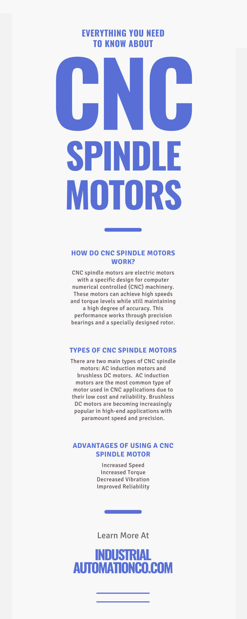 Everything You Need To Know About CNC Spindle Motors